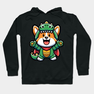 corgi in dragon costume Hoodie